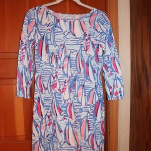 Lilly Pulitzer Marlowe Dress in Red Right Return
